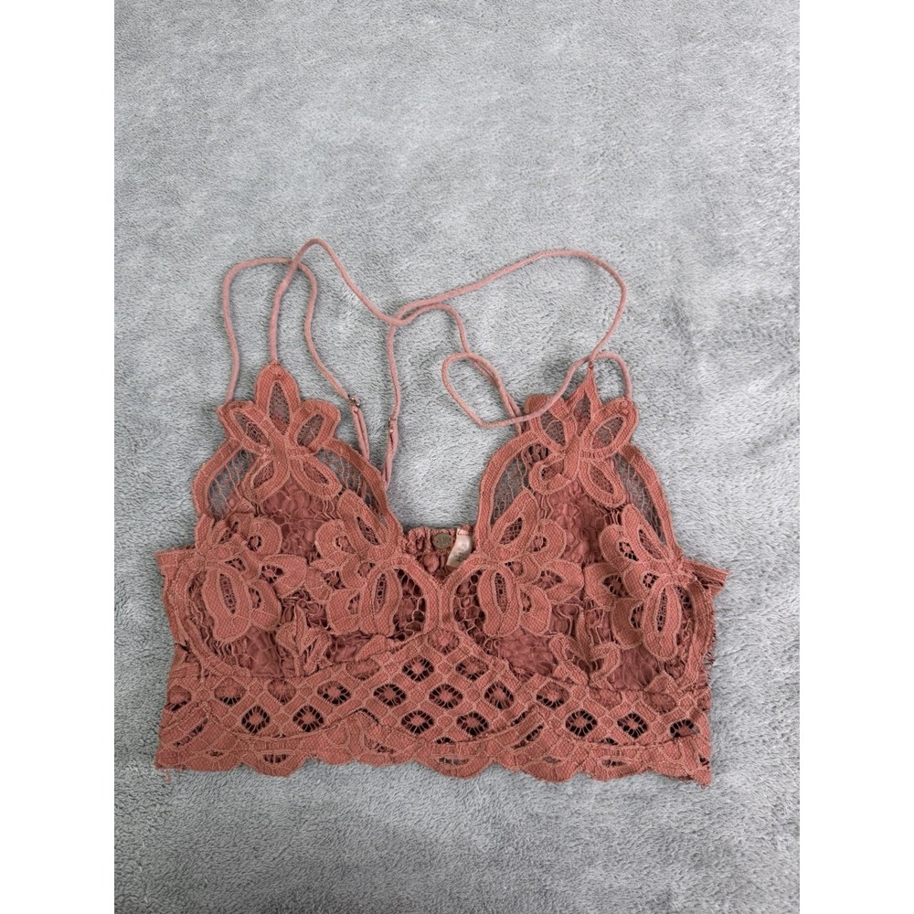 Free People Adella Bralette Women's Size Small Orange